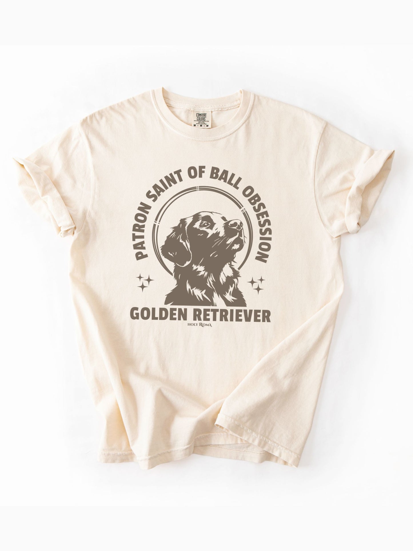 Patron Saint of Ball Obsession - Golden Retriever Tshirt