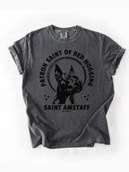 Patron Saint of Bed Hogging - American Staffordshire Tshirt