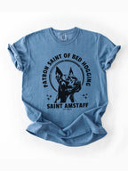 Patron Saint of Bed Hogging - American Staffordshire Tshirt