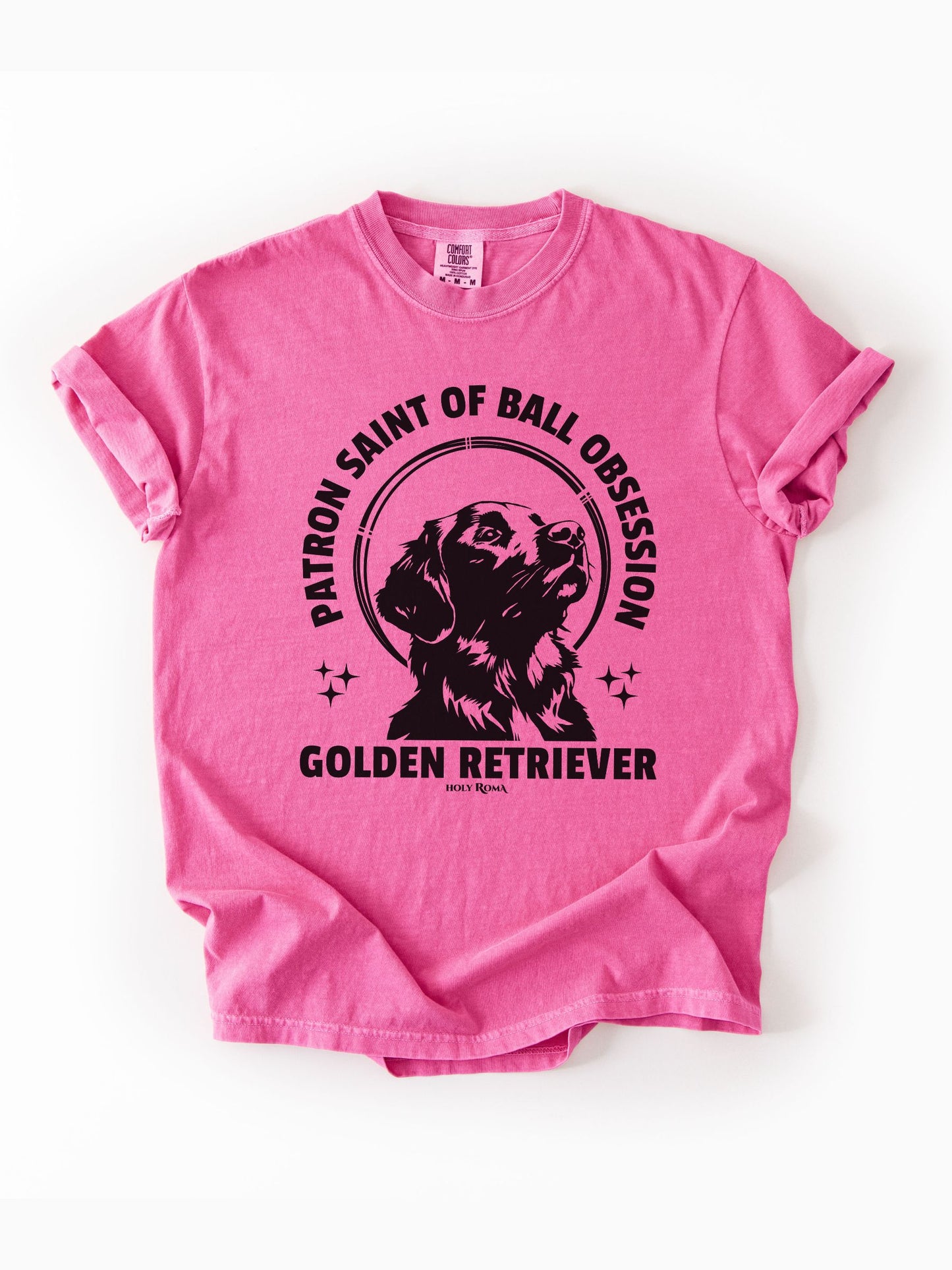 Patron Saint of Ball Obsession - Golden Retriever Tshirt